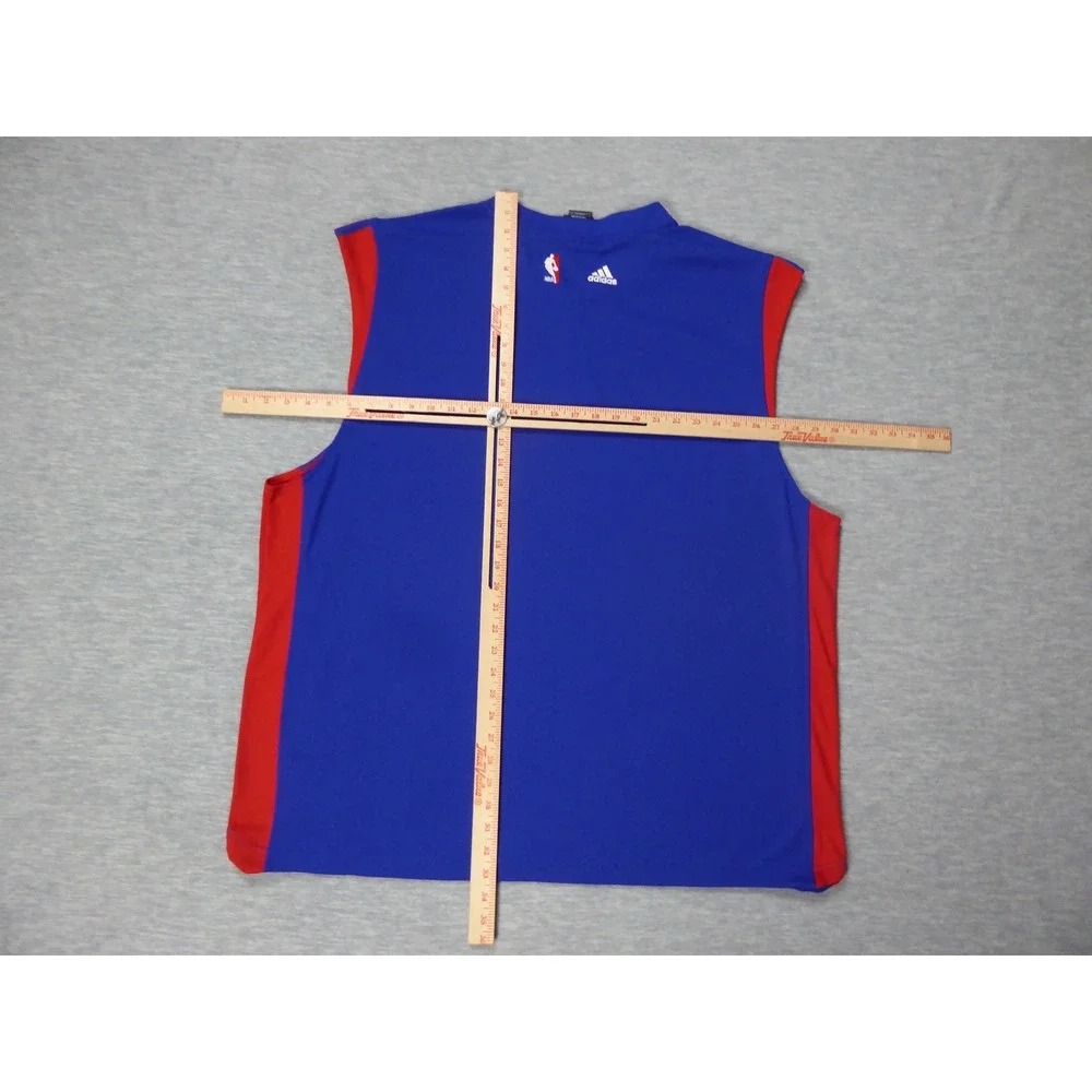 Adidas NBA Los Angeles Clippers Shooting Shirt Mens 2XL Blue Red Sleeveless